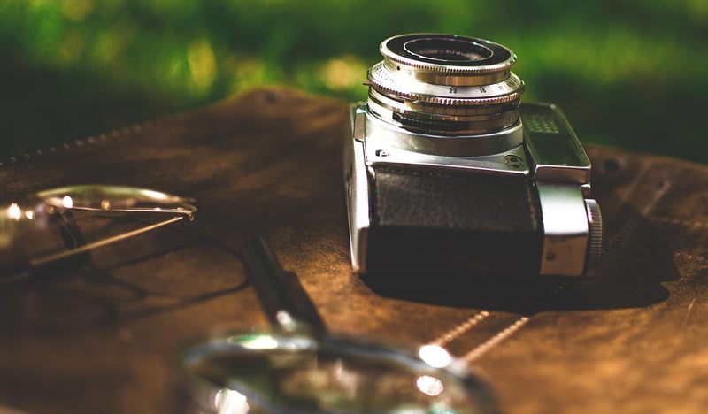 Vintage Camera Lamp